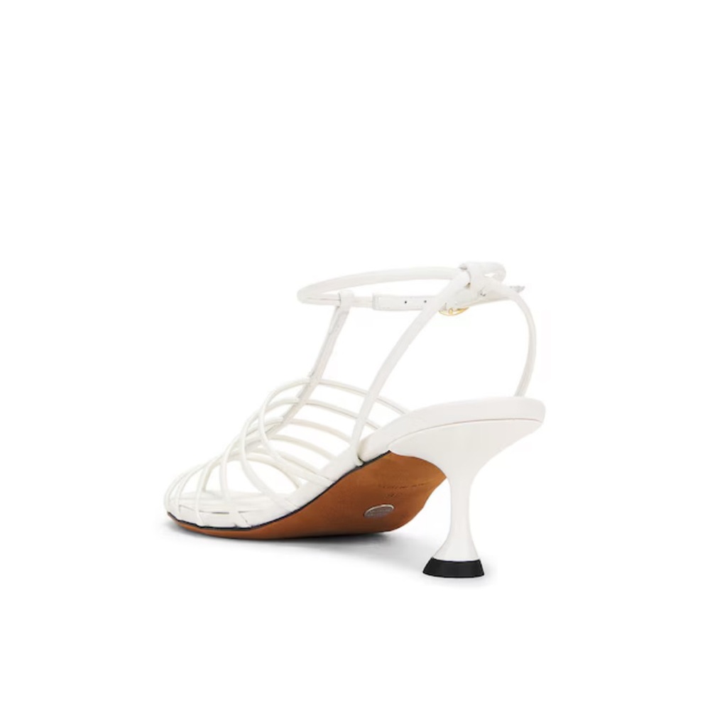 Proenza Schouler White Strappy Caged Sandals - Picture 3 of 8